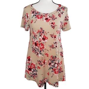 Frumos floral print tunic top